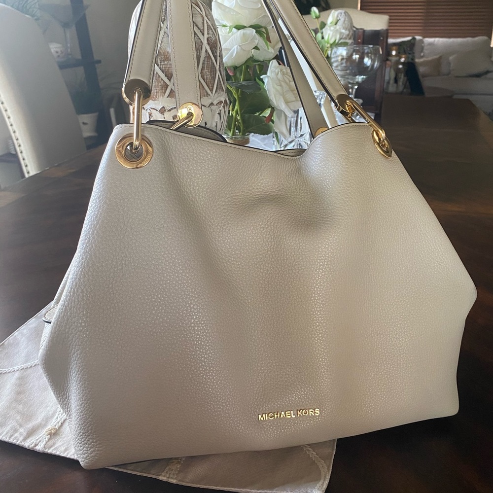 Michael Kors LIMITED EDITION  beige Leather tote bag/purse